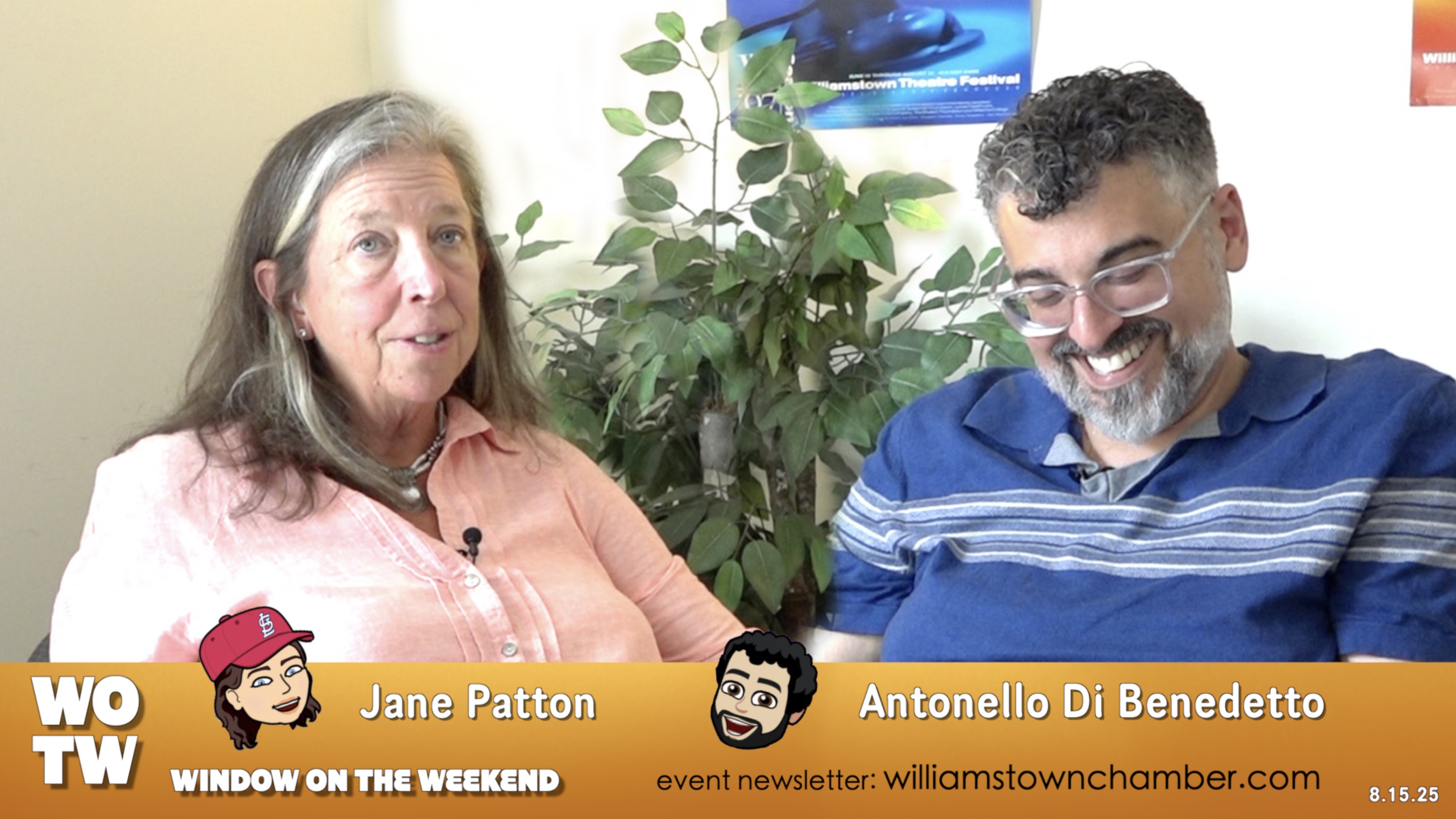Window on the Weekend with Antonello and Jane 8.15.25