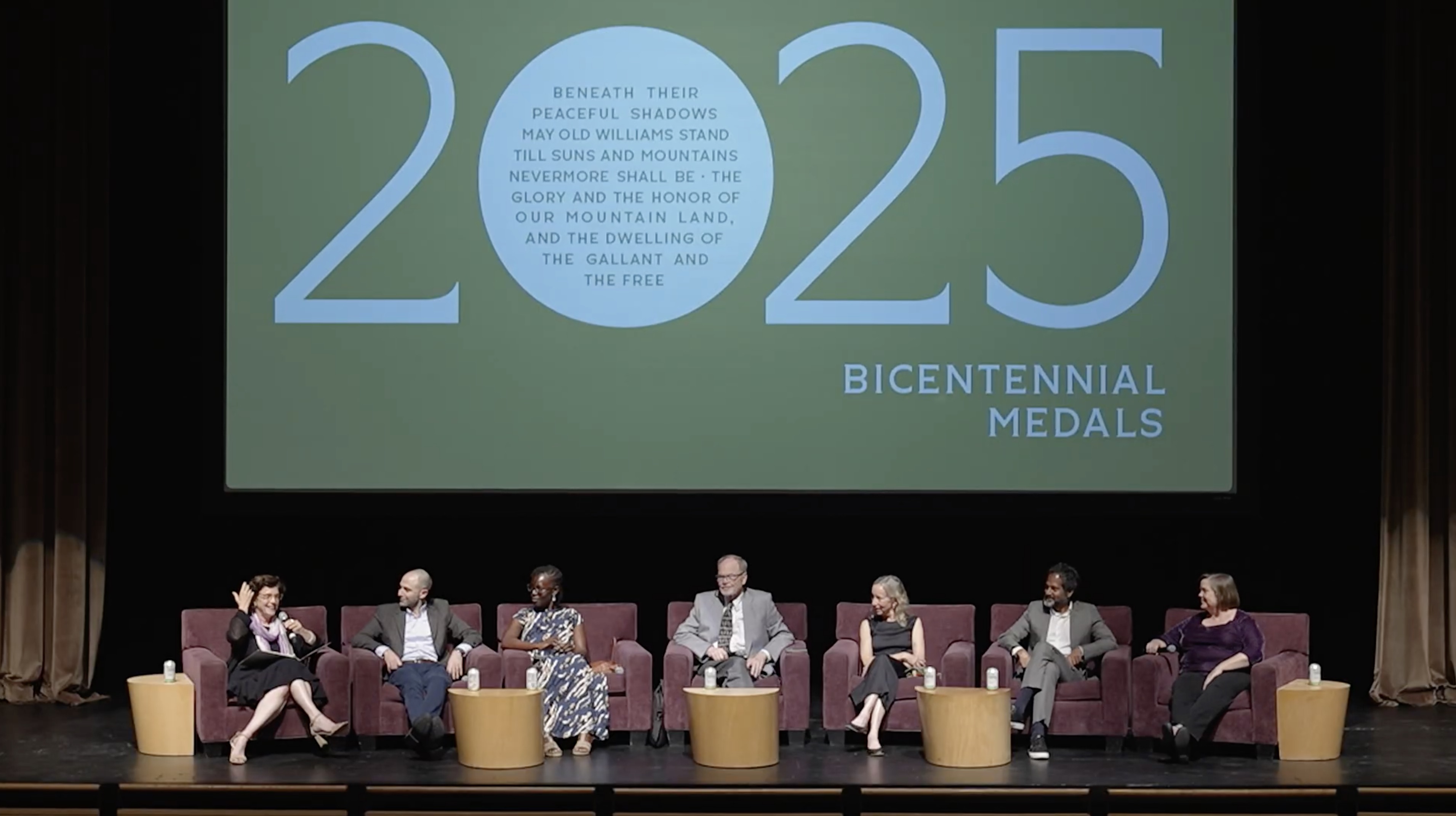 Window on Williams – On the Log, the 2025 Bicentennial Medalists with President Maud S. Mandel