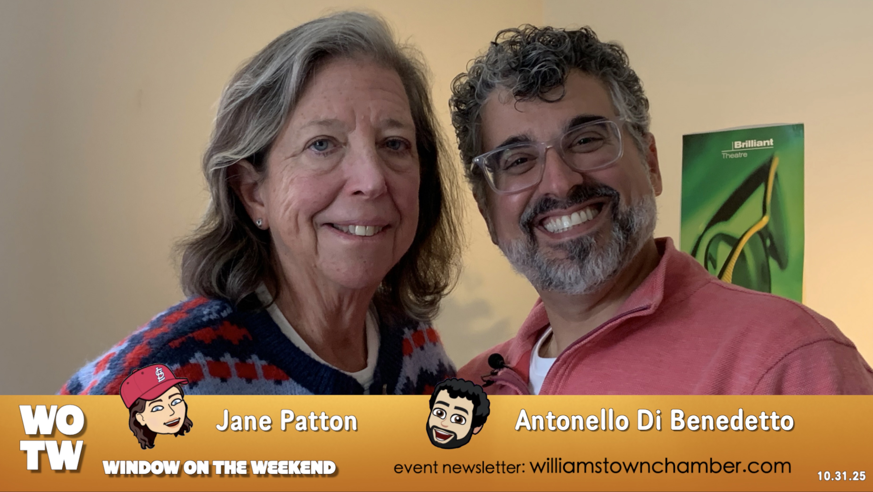 Window on the Weekend with Antonello and Jane 10.31.25