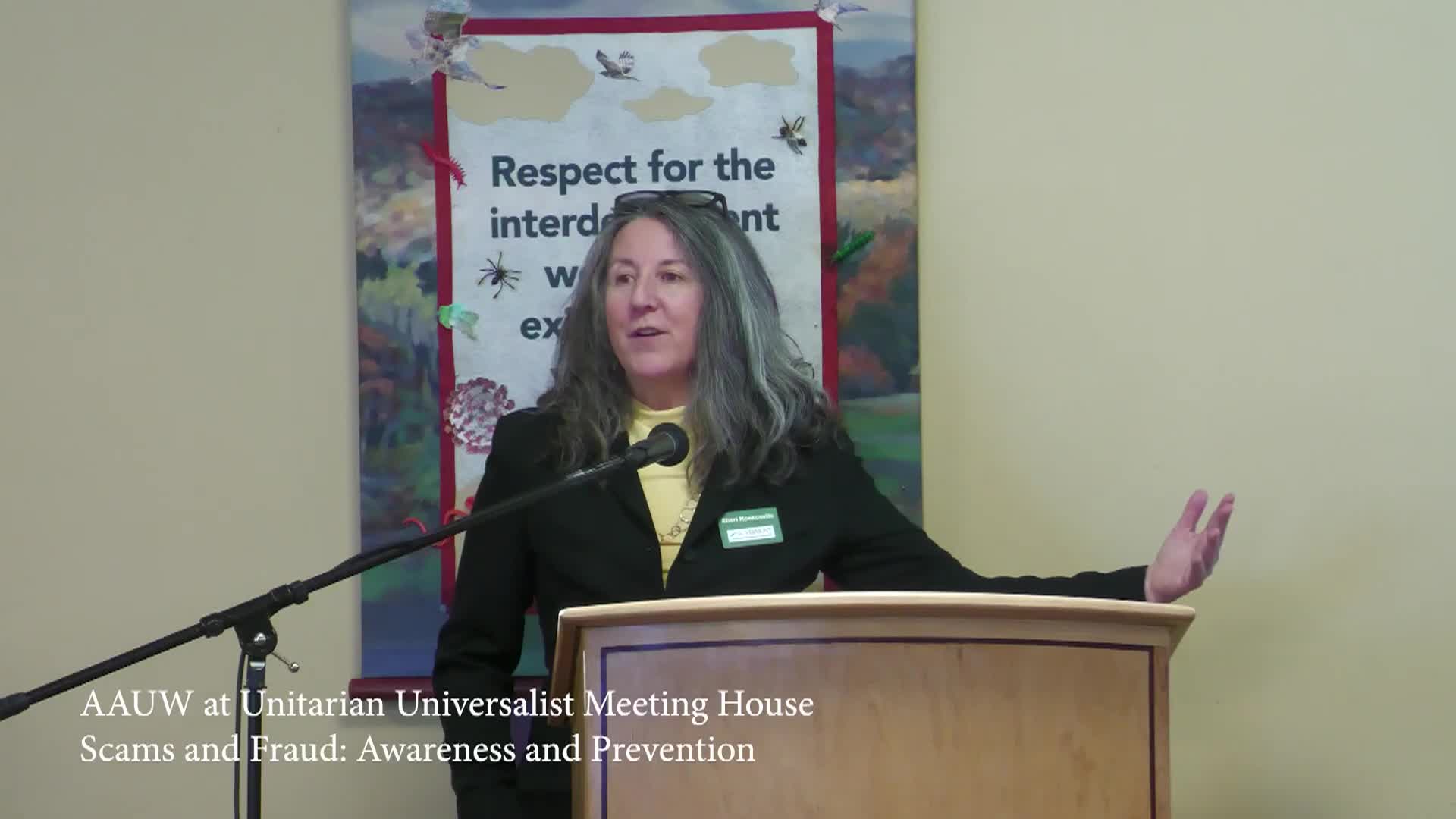 AAUW at UU – Scams & Fraud Awareness