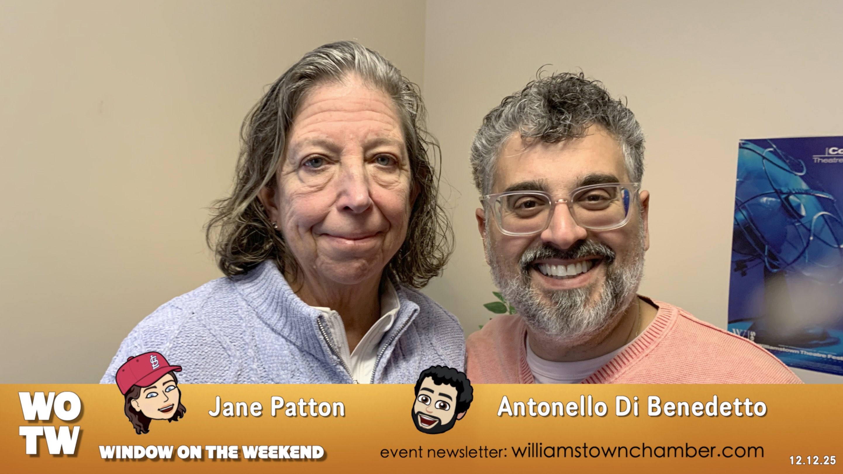 Window on the Weekend with Antonello and Jane 12.12.25