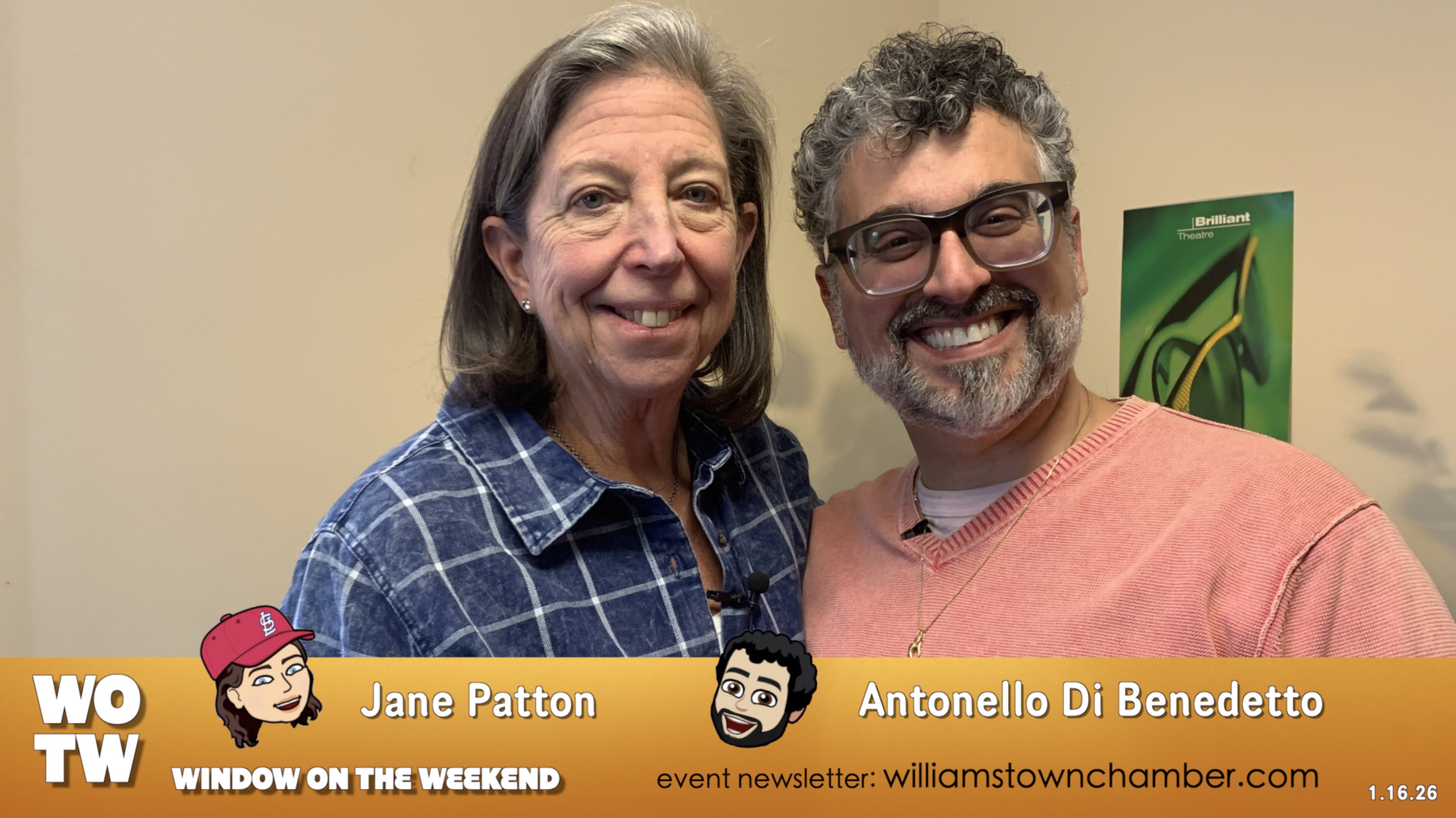 Window on the Weekend with Antonello and Jane 1.16.26