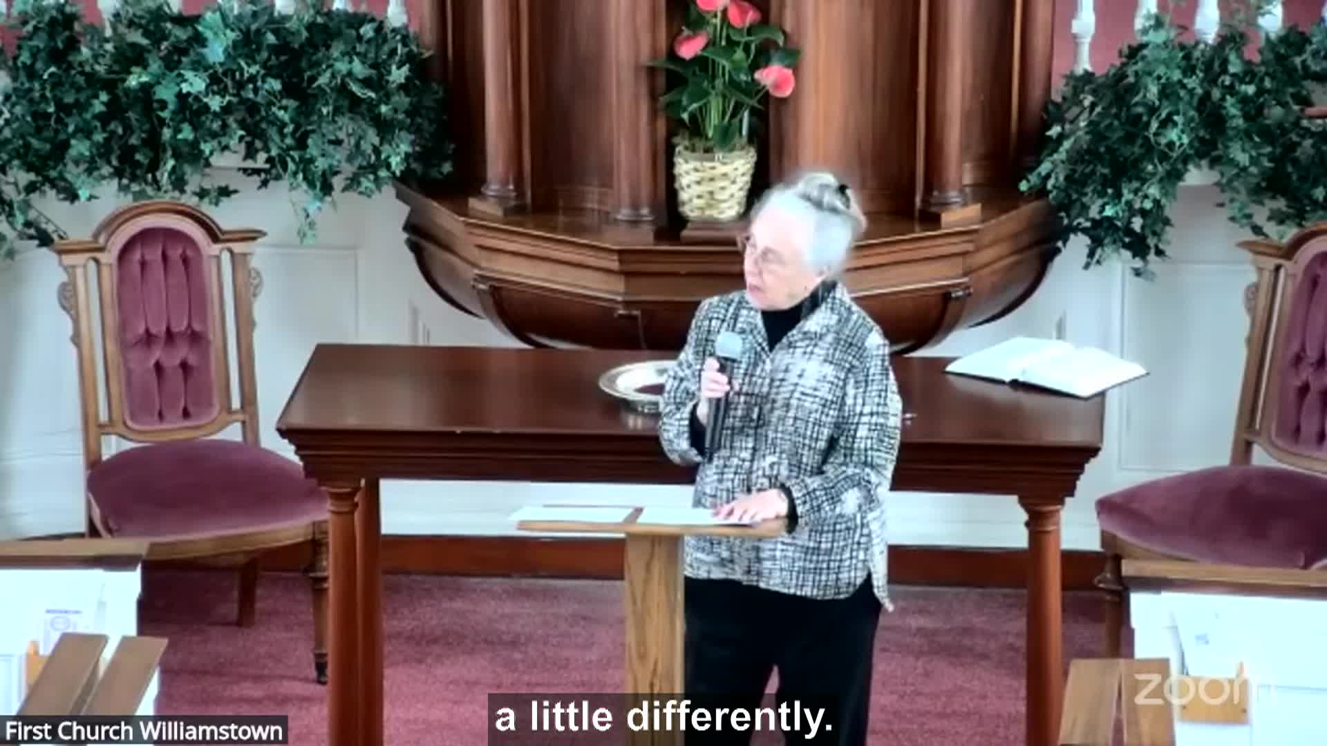 First Congregational Church Worship Service with guest preacher Rev. Carol Killian 1.18.26