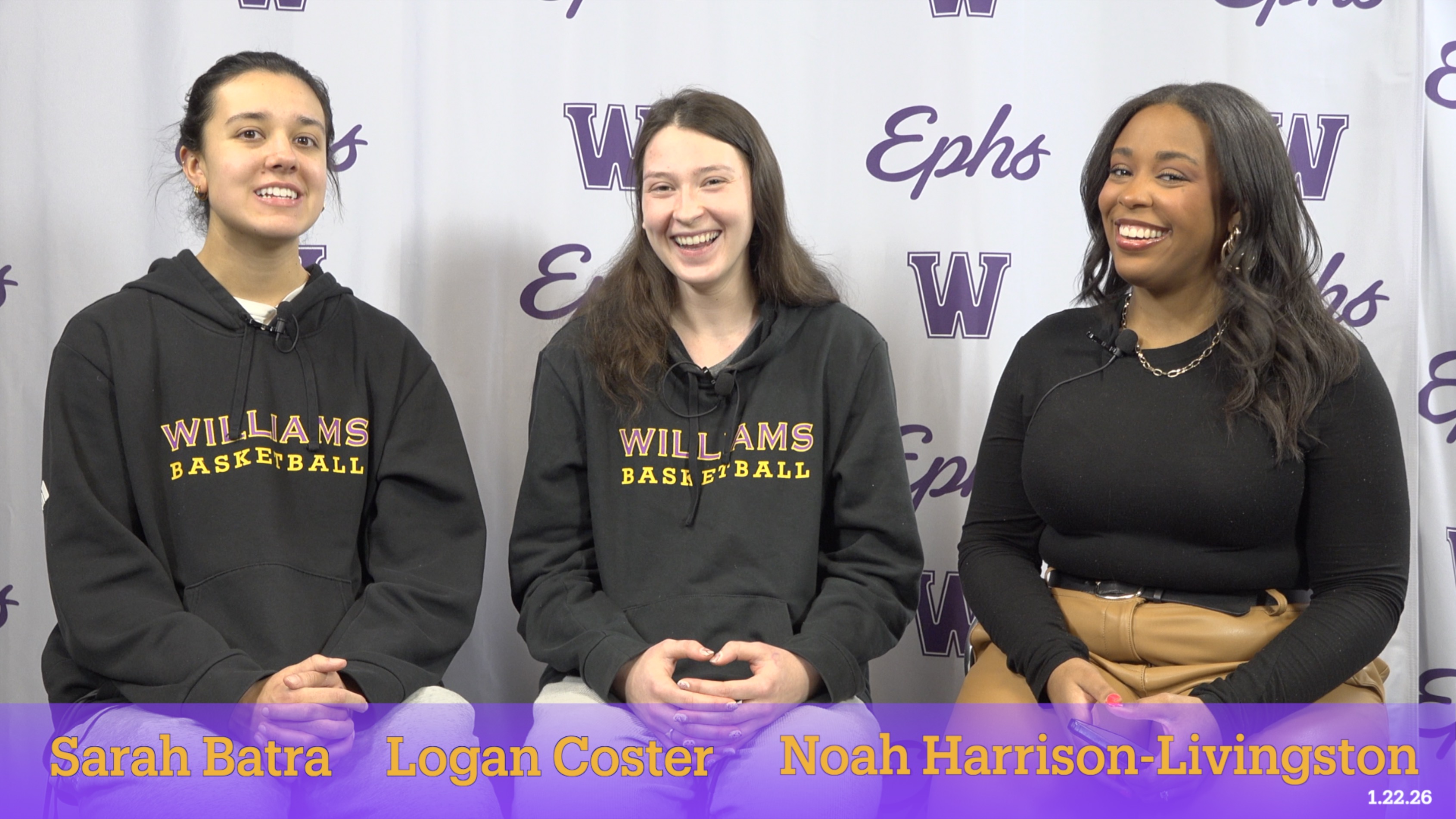 Williams College Basketball Show 1.22.26