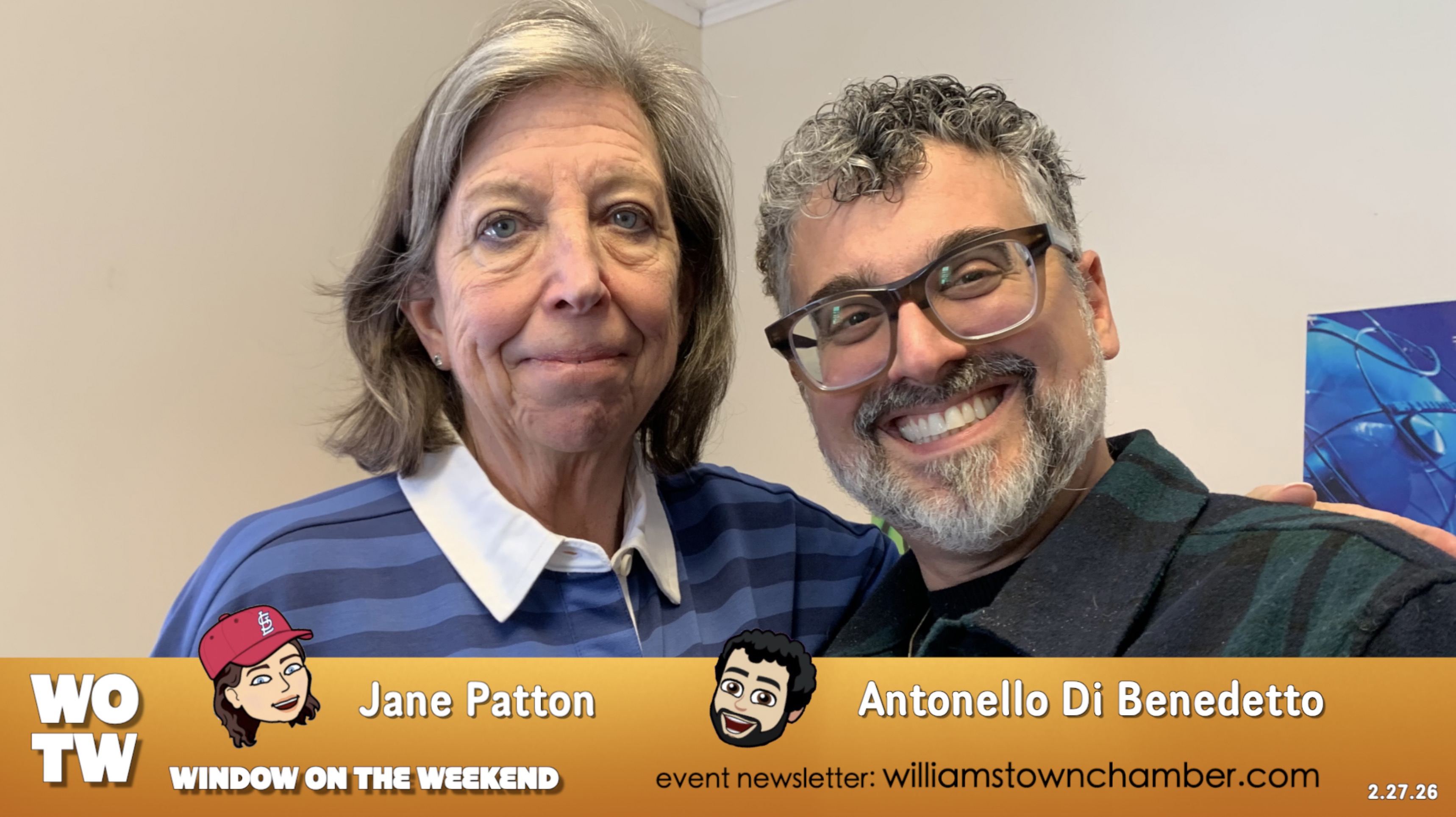 Window on the Weekend with Antonello and Jane 2.27.26