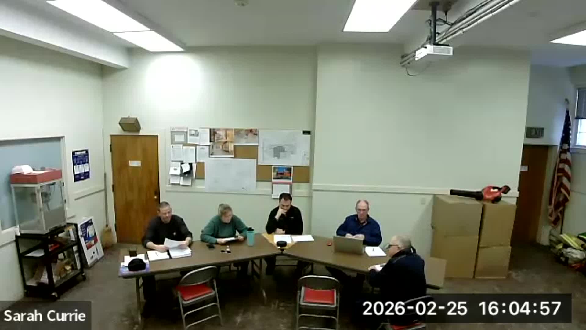 Williamstown Fire District Prudential Committee Meeting – 2.25.26