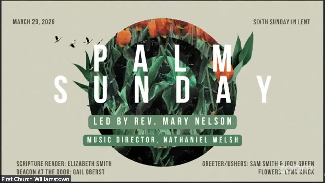 First Congregational Church Worship Service with Rev. Mary Nelson 3.29.26