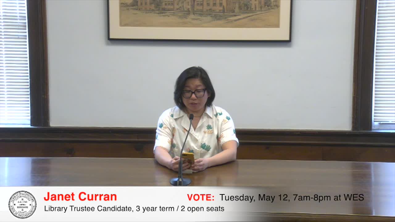 Meet the Candidate – Janet Curran, Library Trustee
