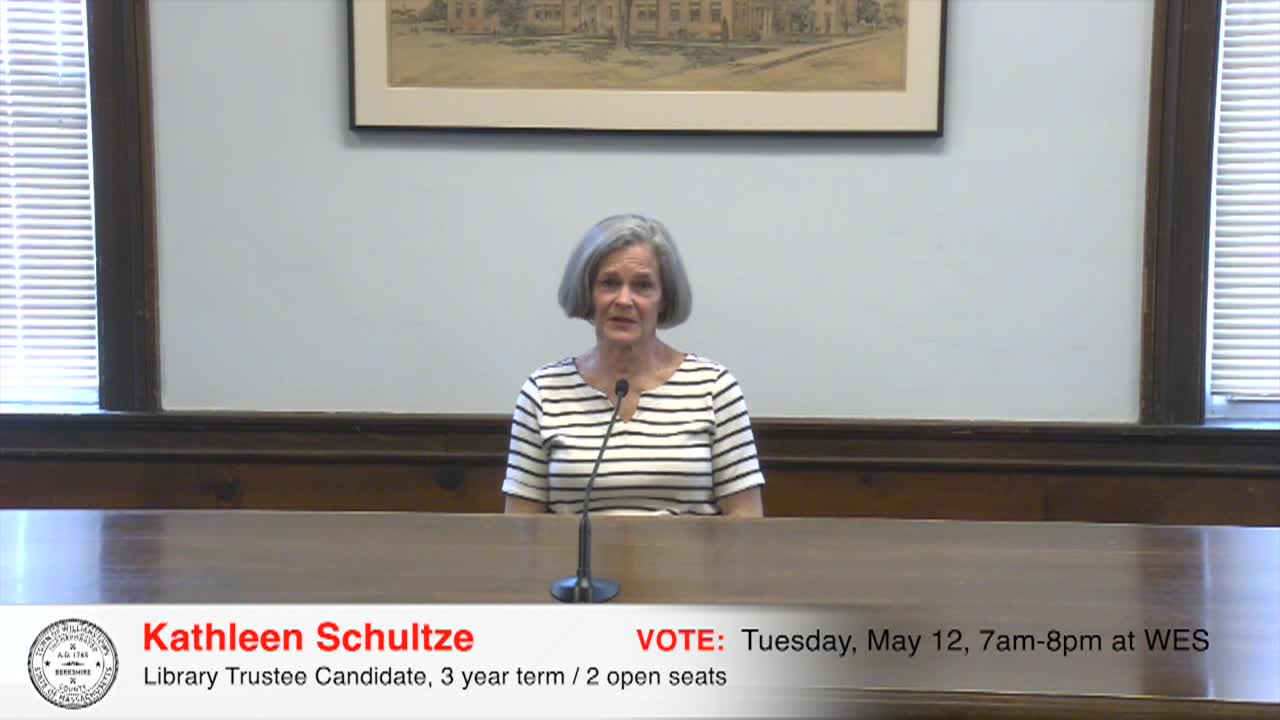 Meet the Candidate – Kathleen Schultze, Library Trustee
