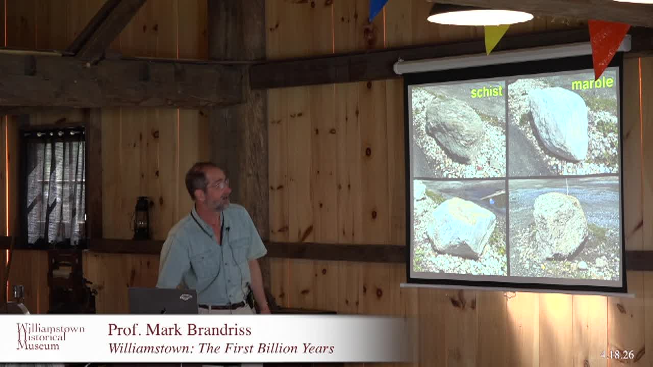 Williamstown Historical Museum – Williamstown, The First Billion Years w Prof Mark Brandriss