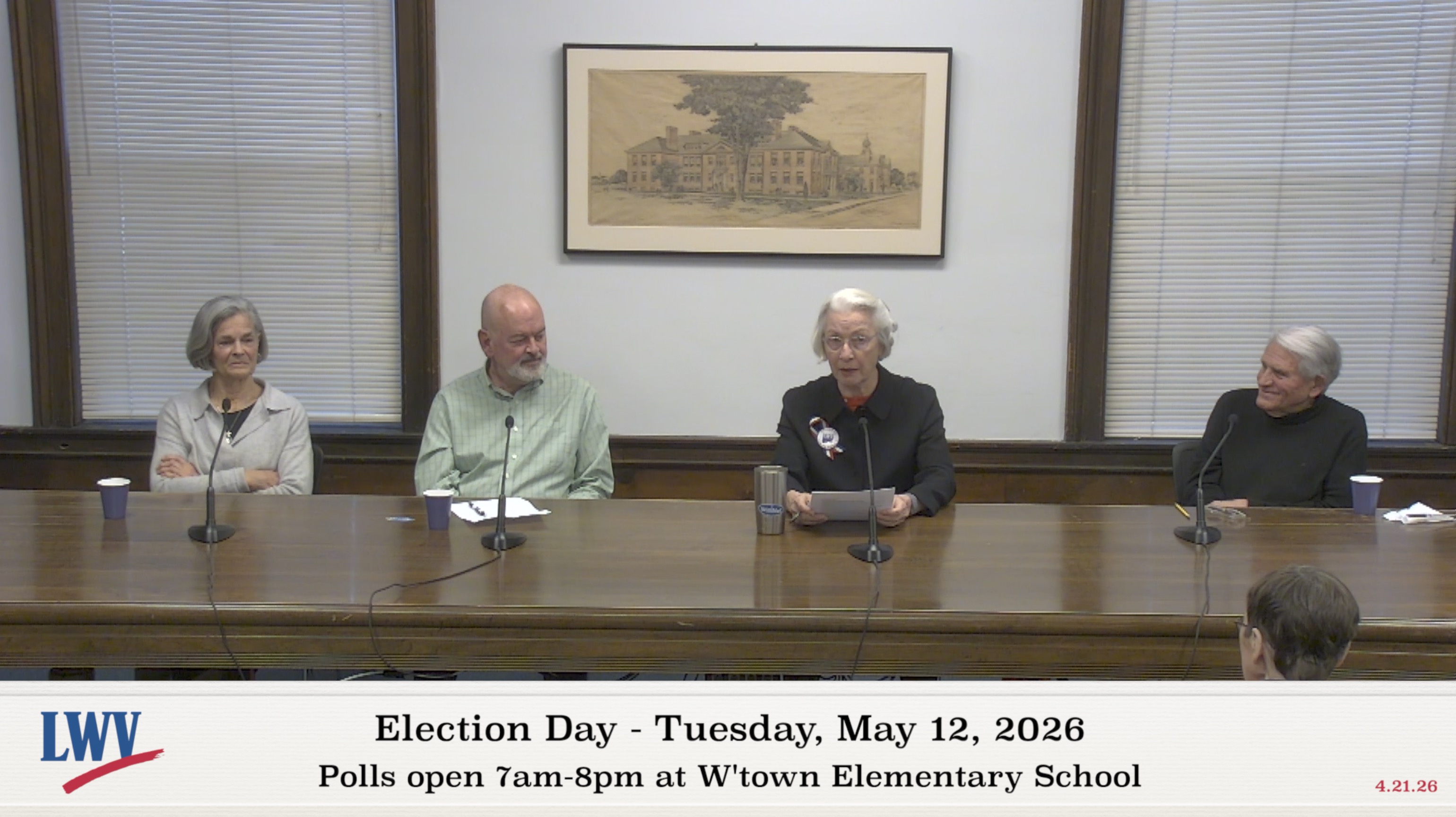 League of Women Voters – Milne Library Trustee Candidate Forum – 3 yr seat