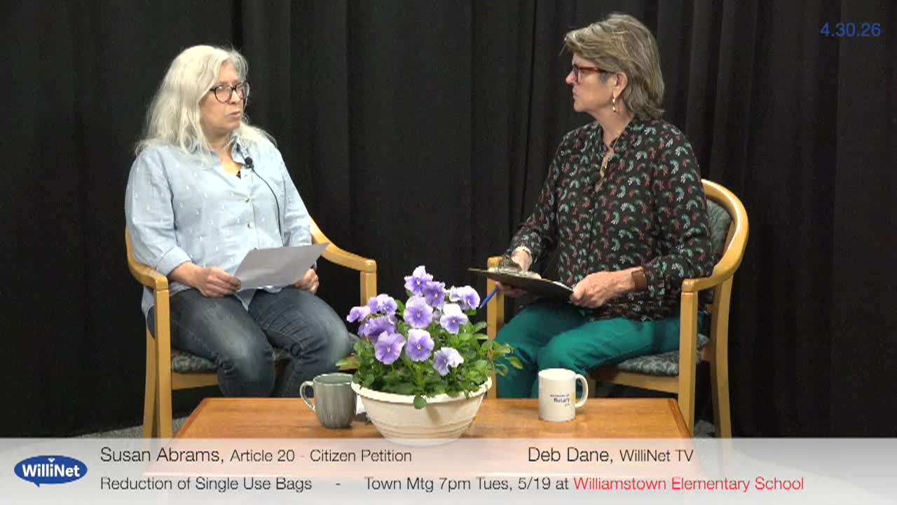 Citizen Petition Article 20 with petitioner Susan Abrams
