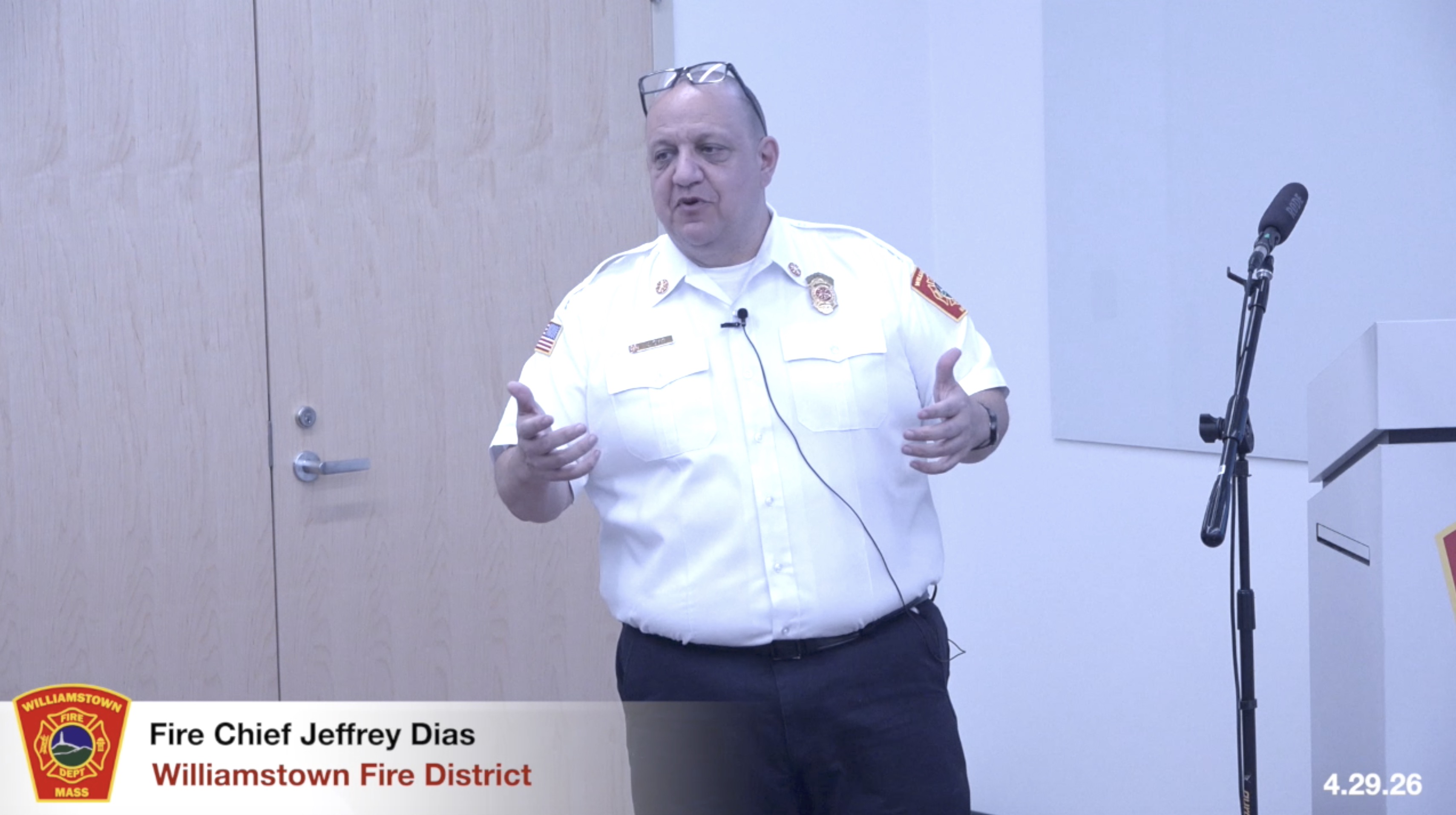 Citizens Academy – Public Safety Series – Williamstown Fire District with Chief Dias