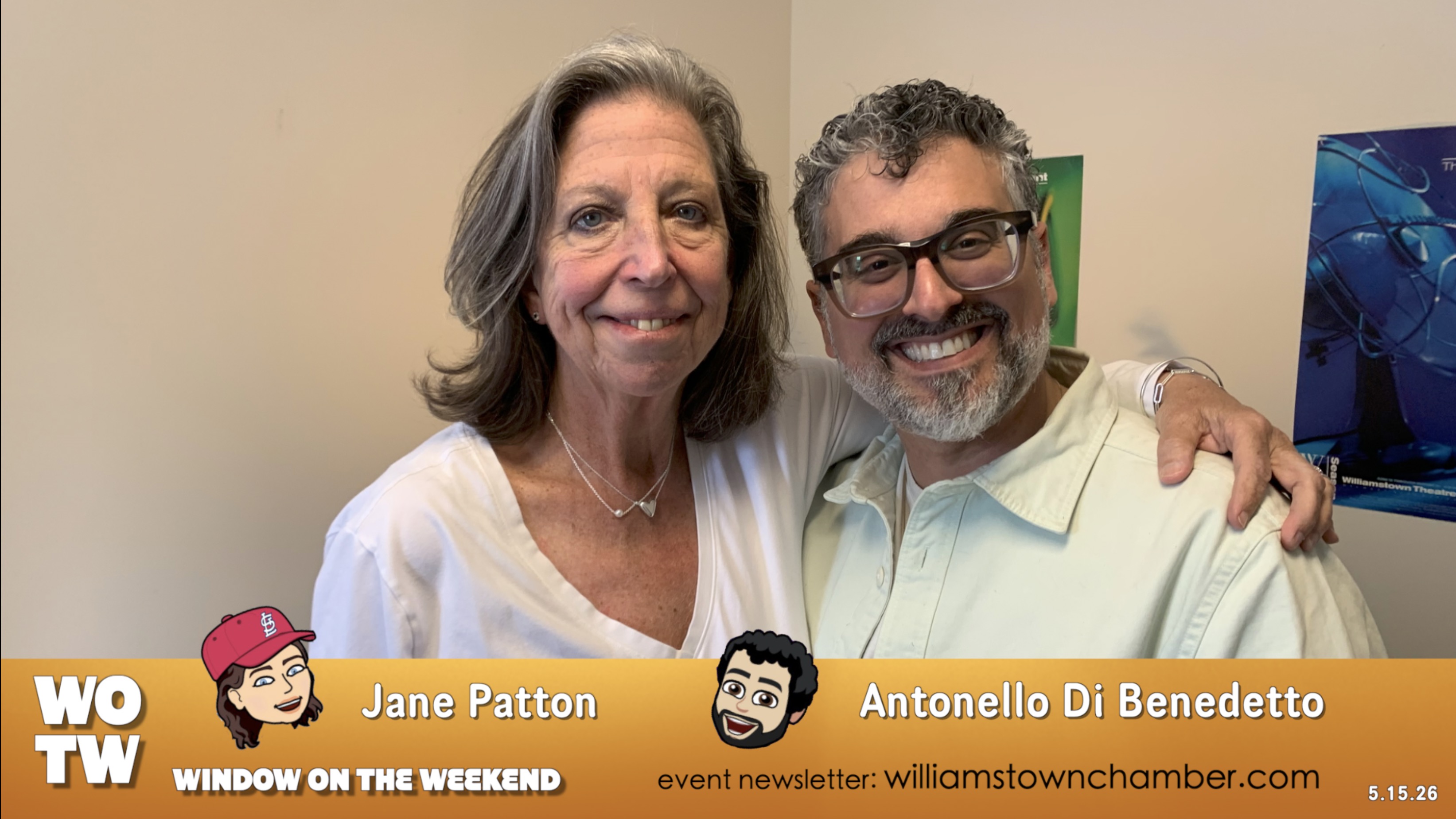 Window on the Weekend with Antonello and Jane 5.15.26