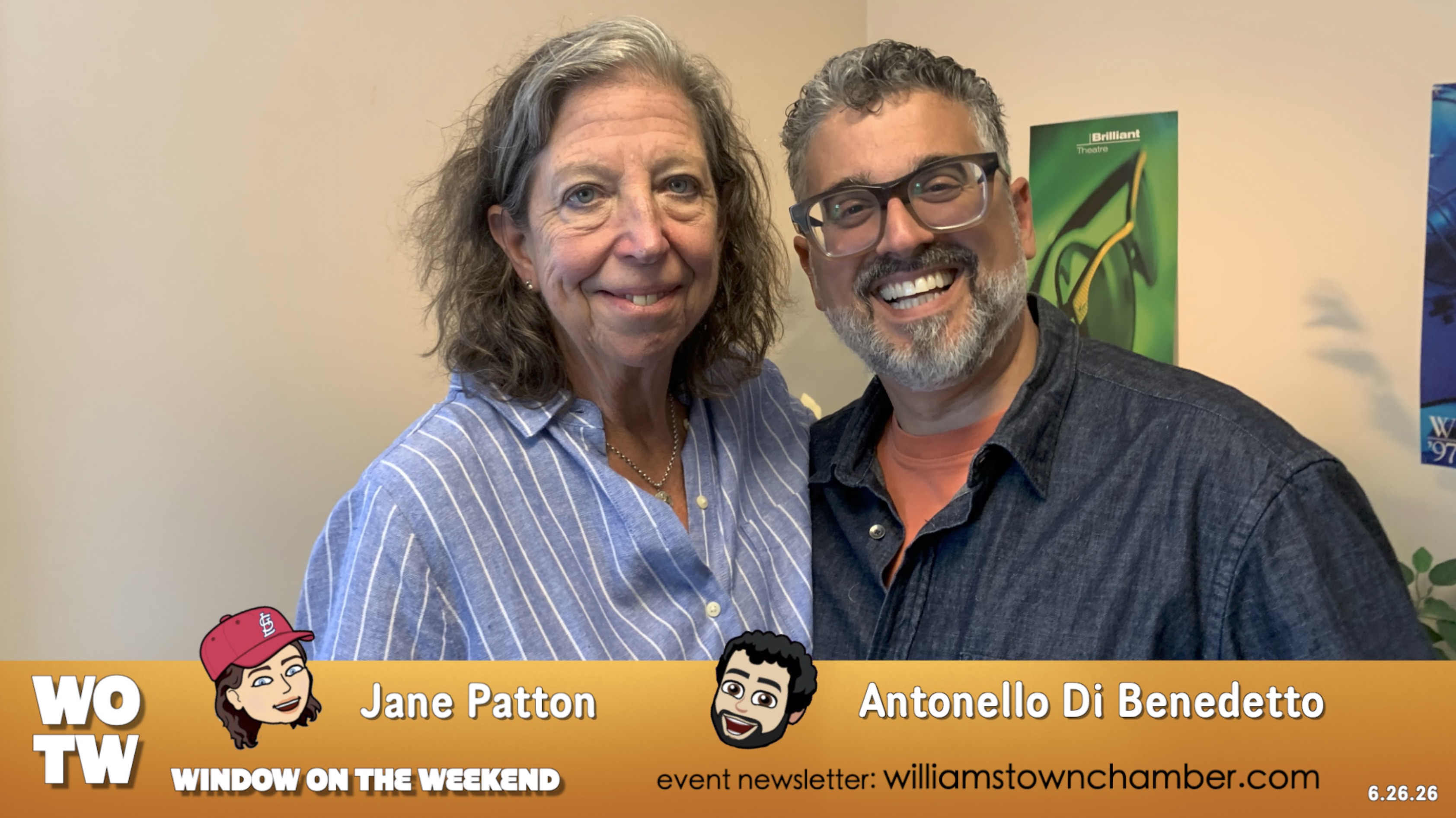 Window on the Weekend with Antonello and Jane 6.26.26