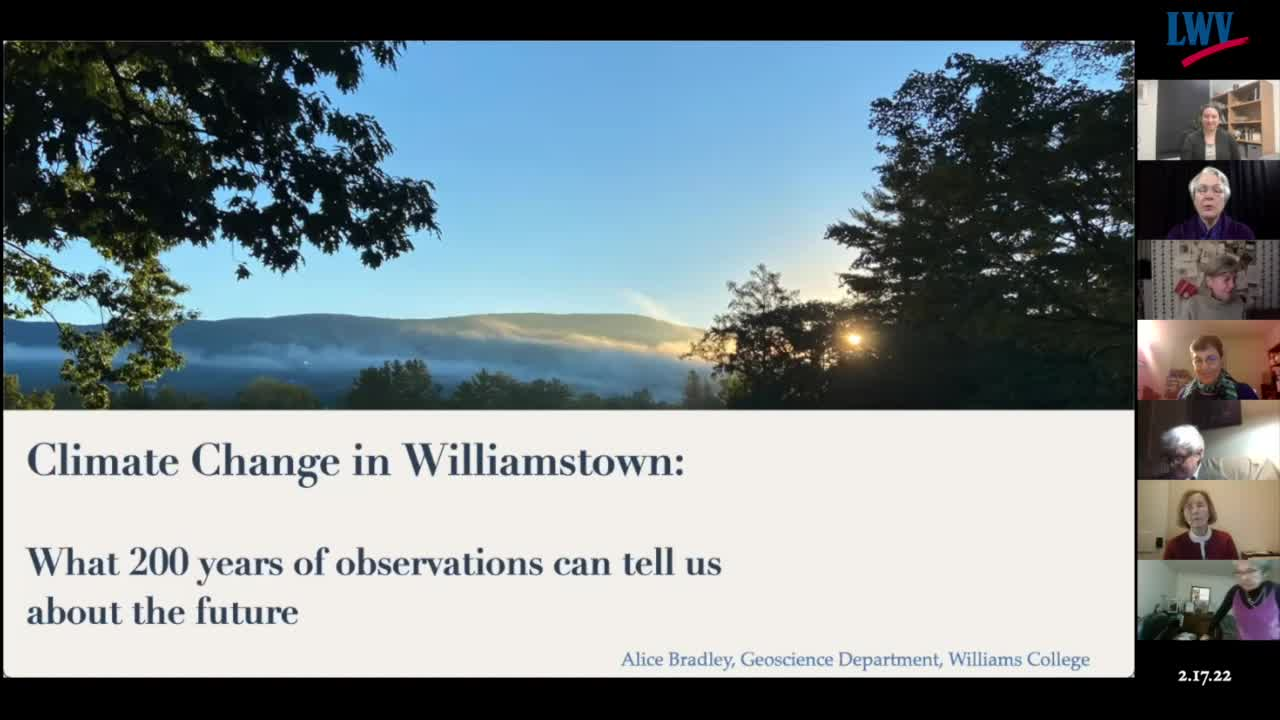 Citizens in League – Susan B. Anthony 2022 Celebration – Climate Change with Dr. Alice Bradley