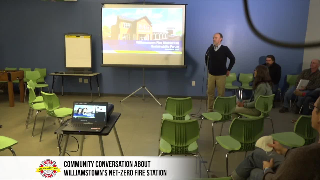 Williamstown COOL Committee – Community Conversation About Williamstown’s Net-Zero Fire Station 11.9.22