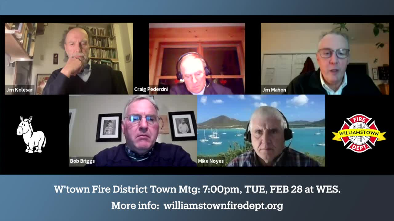 Williamstown Democratic Town Committee – WFD Fire Station Project Discussion 2.1.23